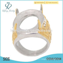 Indonesia hot sell and high quality gold men's engagement rings for natural sapphire